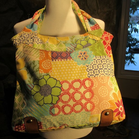 Fossil Canvas/Leather Sutter bag. - Picture 1 of 11